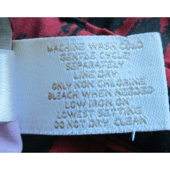 Chico's Weekends Women's Sleeveless Red & Black Full Zip Lightweight Jacket Lg. - Picture 10 of 10